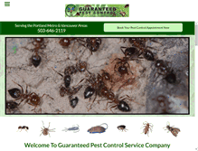 Tablet Screenshot of guaranteedpestcontrol.net